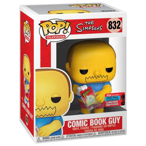 Funko Pop! Television The Simpsons Comic Book Guy Exclusive 832