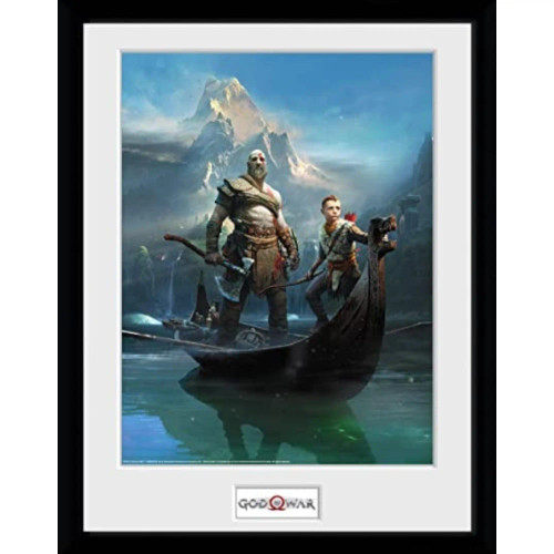 God Of War Key Art Framed Collector Print 30 X 40