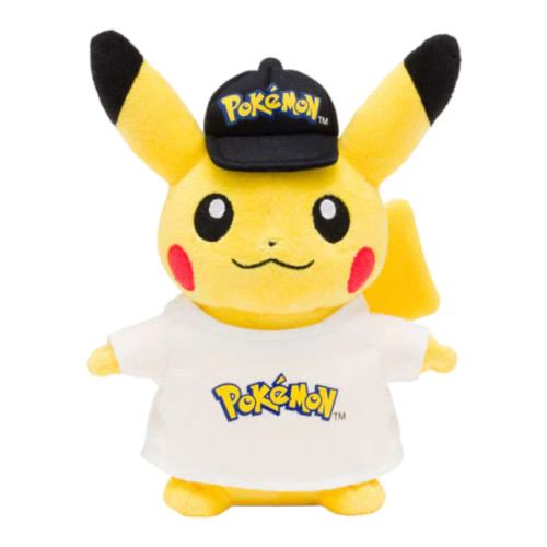 Pokemon Center Original Plush Doll Pokemon Logo Pikachu