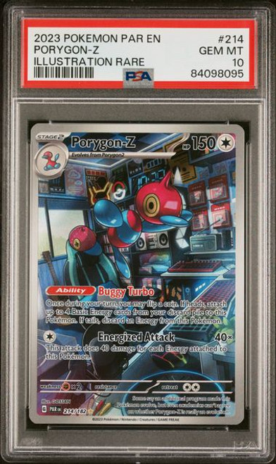 2023 Pokemon Par En-Paradox Rift 214 Porygon-Z Illustration Rare PSA 10