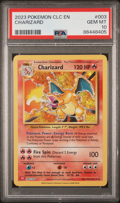 2023 Pokemon Clc-Trading Card Game Classic Charizard & Ho-Oh Ex Deck 003 Charizard  PSA 10