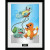 Pokemon Kanto Starters Framed Collector Print 30 X 40