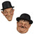 Laurel and Hardy Head Fridge Magnets