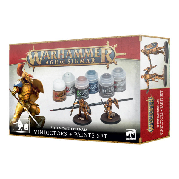 Warhammer Age Of Sigmar Stormcast Eternals Vindicators And Paints Set