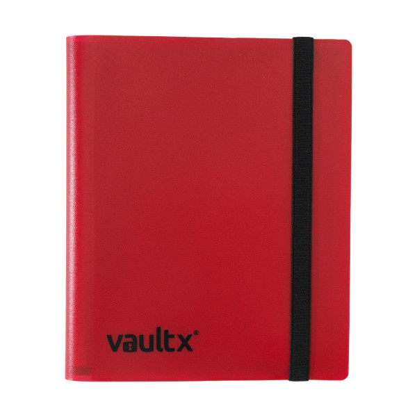 Vault X 4-Pocket Strap Red Binder