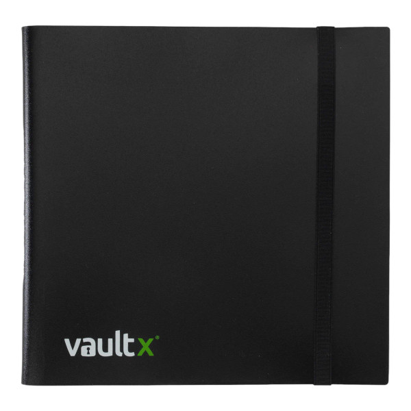 Vault X 12-Pocket Strap Black Binder