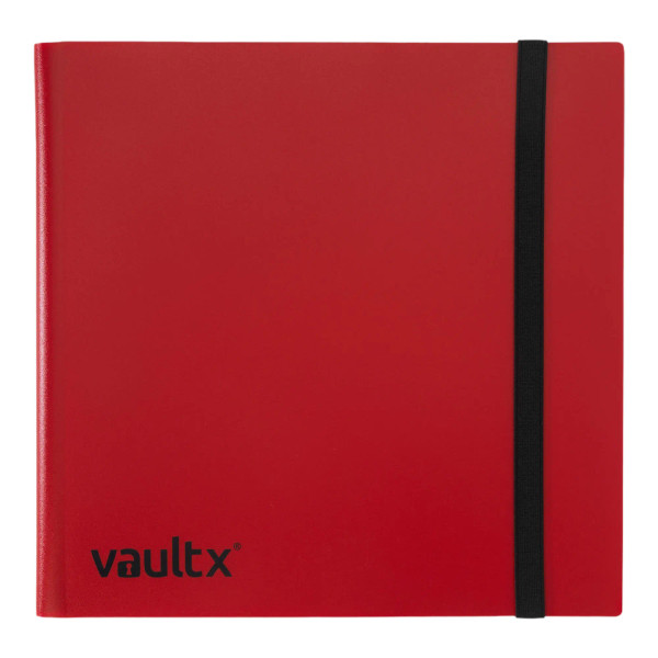 Vault X 12-Pocket Strap Red Binder