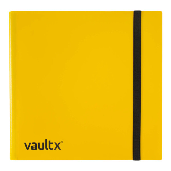 Vault X 12-Pocket Strap Yellow Binder