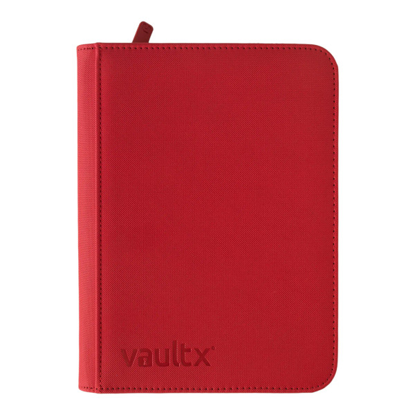 Vault X 4-Pocket Exo-Tec Red Zip Binder