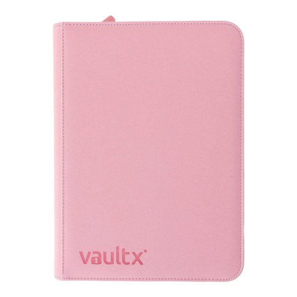 Vault X 4-Pocket Exo-Tec Zip Binder - Just Pink