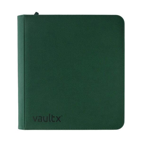 Vault X 12-Pocket Exo-Tec Green Zip Binder