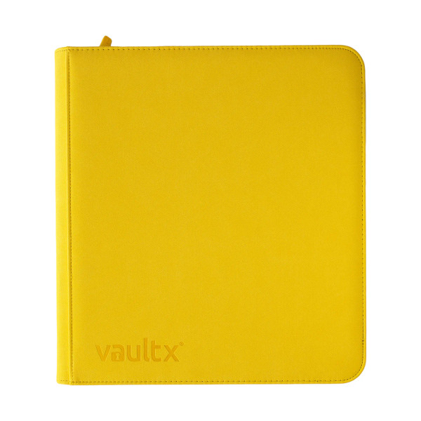 Vault X 12-Pocket Exo-Tec Yellow Zip Binder