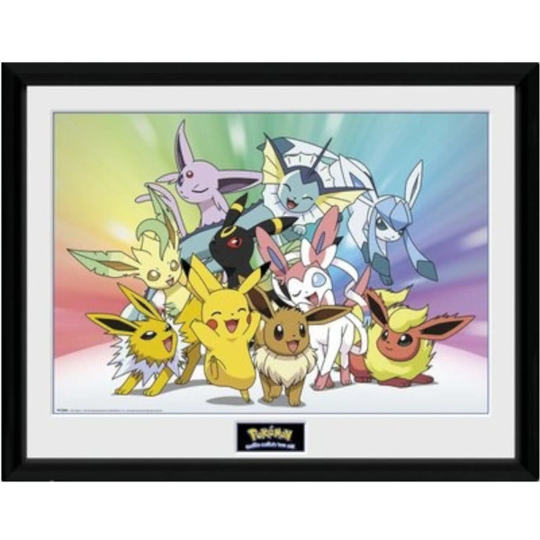 Pokemon Eevee Framed Collector Print 30 X 40