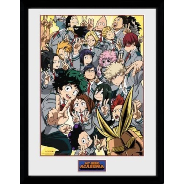 My Hero Academia School Group Framed Collector Print 30 X 40