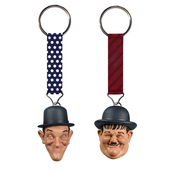 Laurel and Hardy Lanyard Key Chain