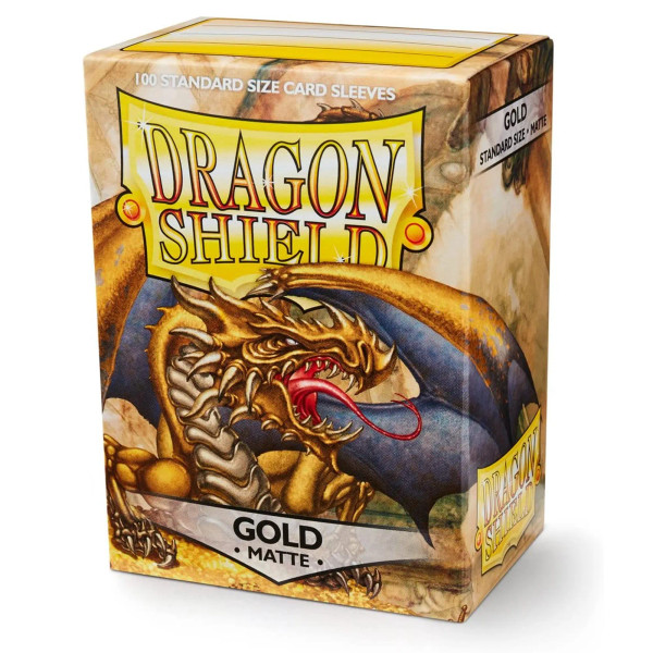 Dragon Shield Matte Standard Sleeves Gold