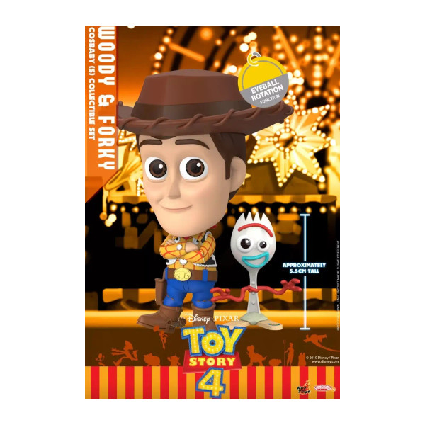 Toy Story 4 Cosbaby Mini Figures Woody And Forky