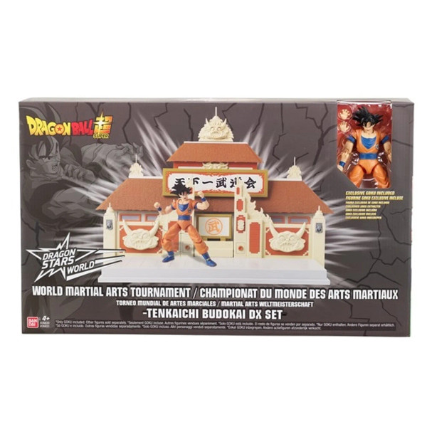 Dragon Ball Super Tenkaichi Budokai Playset World Martial Arts Tournament Stage With Exclusive Goku Figure