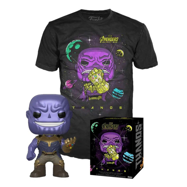 Funko Pop! Marvel Avengers Infinity War Thanos With Large Tee