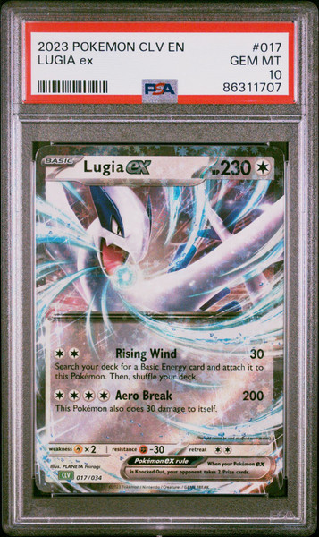 2023 Pokemon Clv-Trading Card Game Classic Venusaur & Lugia Ex Deck 017 Lugia Ex PSA 10