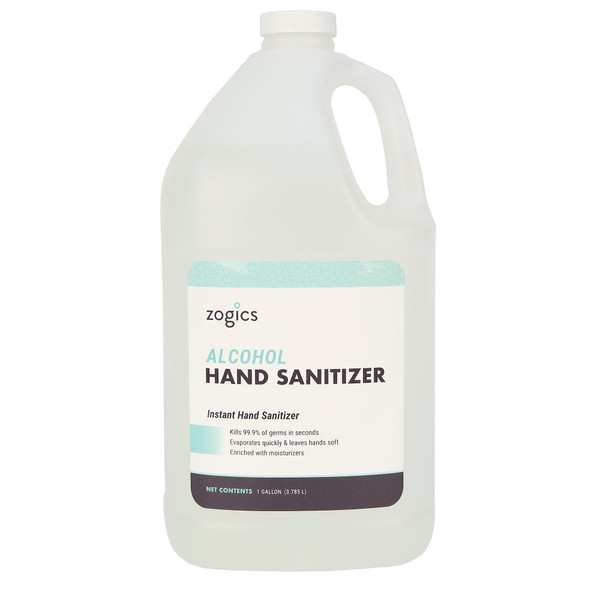 Zogics 60% Alcohol Gel Hand Sanitizer 1 gallon