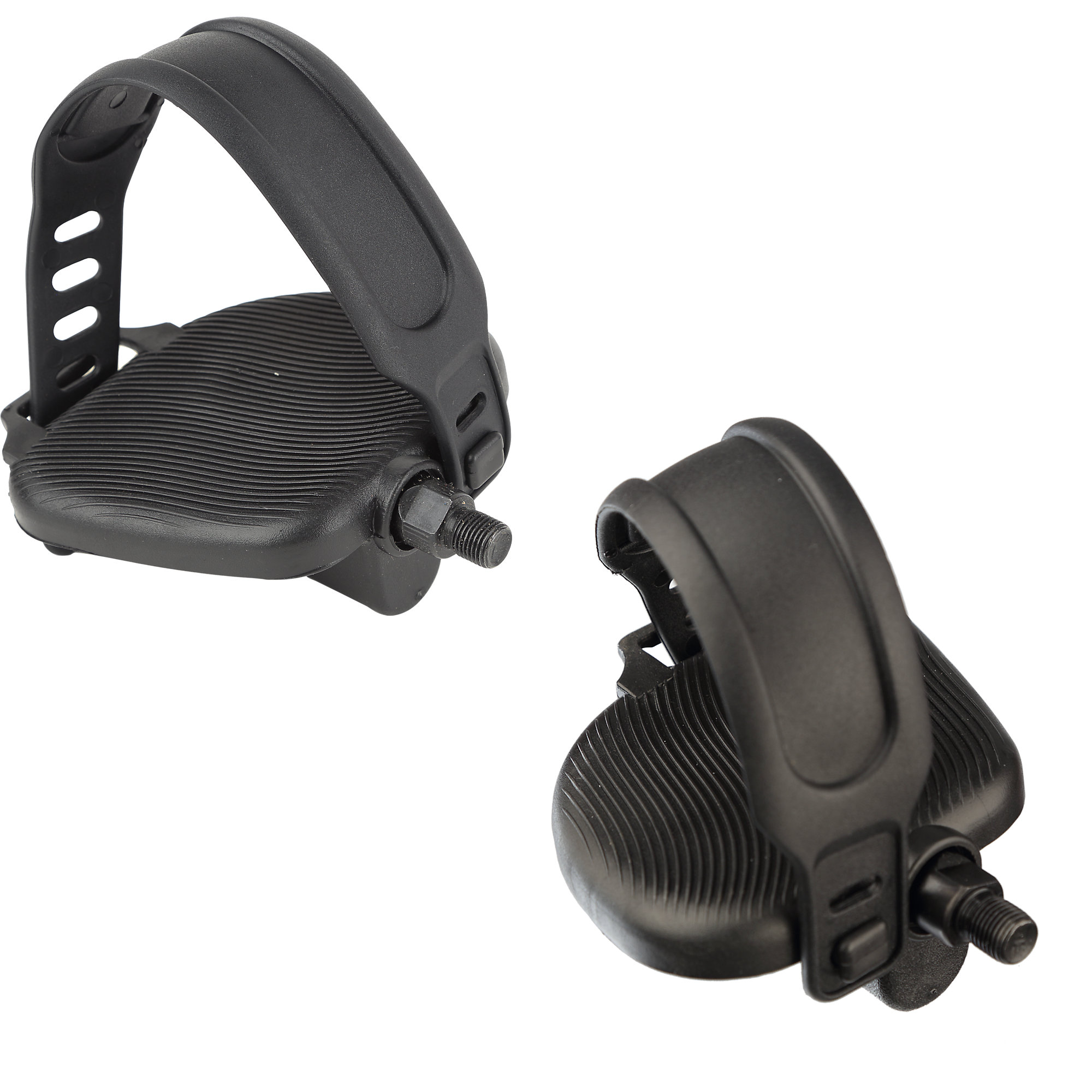 Bike Pedals, Set with Straps, 9/16" P48002