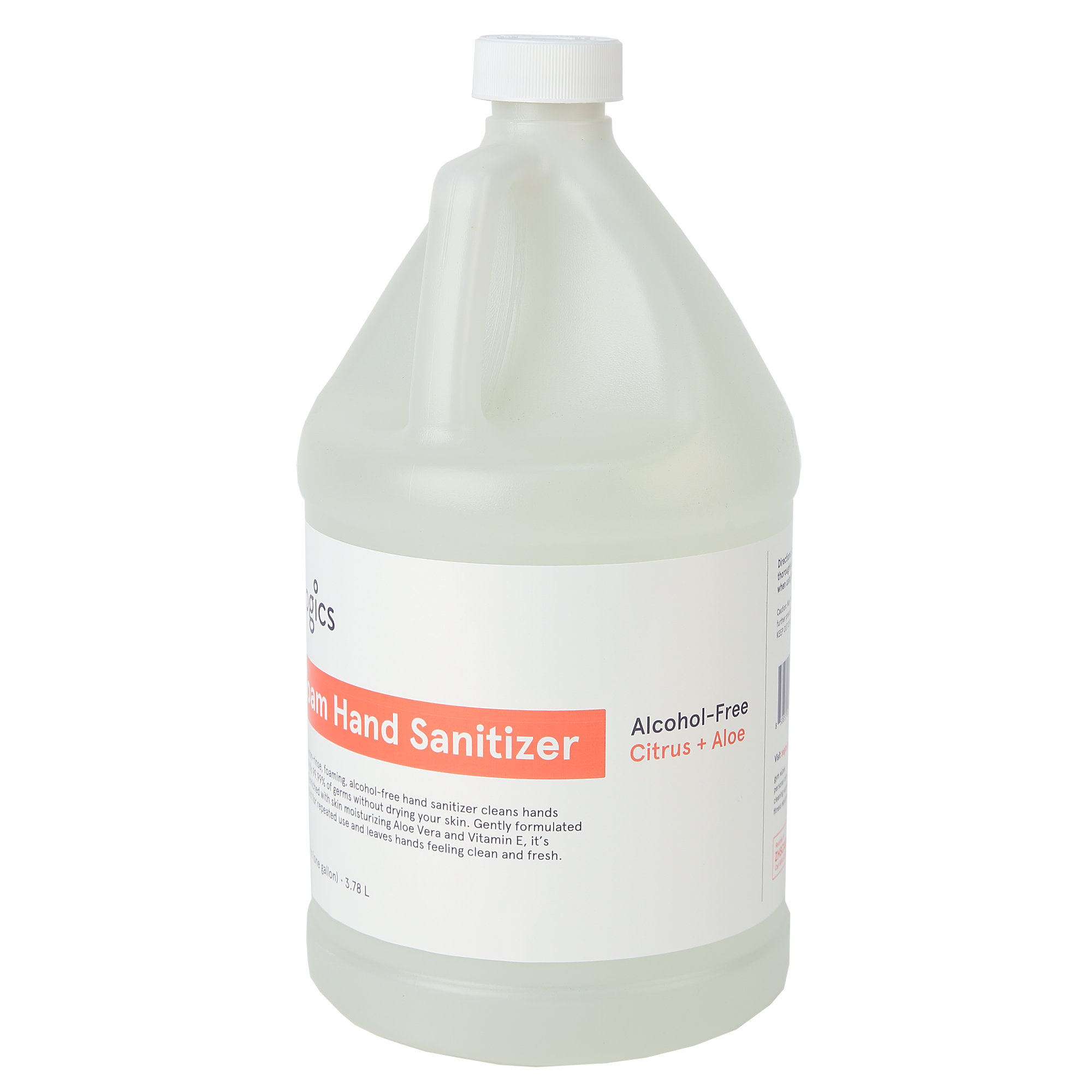 Zogics Citrus + Aloe Alcohol-Free Foam Hand Sanitizer Refill - 1 Gallon