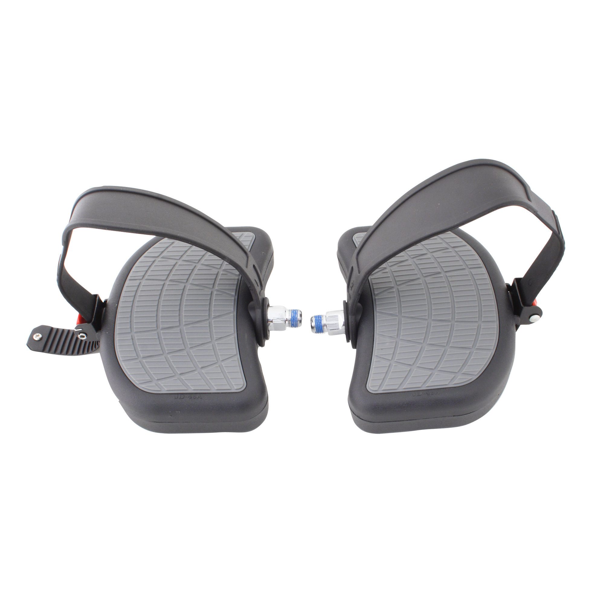 Bike Pedals, Set with Straps, 9/16"