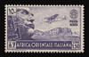 ITALIAN EAST AFRICA Scott # C 6, 1938 1.50 lire violet Mussolini in Stone