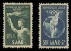 SAAR Scott # B  89-90, 1952 Olympic Games, Helsinki (Set of 2)