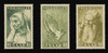 SAAR Scott # B 105-7, 1955 Public Assistance (Set of 3)