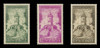 SAAR Scott # B 111-3, 1956 Rebuilding of Monuments (Set of 3)