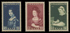 SAAR Scott # B 114-6, 1956 Charitable Works (Set of 3)