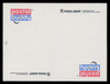 U.S. Scott # CVUX3a, UPSS # PB3b1, 1992 19c Star & Flag with LOGO, black on white, backside B - Mint Postal Buddy Card