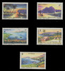 FRENCH POLYNESIA Scott # 211-5, 1964 Island Scenes (Set of 5)