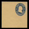 USA Scott # U  19, 1860-1 1c Franklin, Scott Die U9, blue on buff - Mint Full Corner