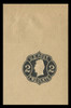 USA Scott # U  57,1863-4 2c Jackson, Scott Die U20, black on light manila - Mint Full Corner
