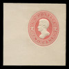 USA Scott # U 142, 1874-86 2c Jackson, Scott Die U40, vermilion on white - Mint Full Corner