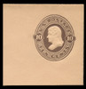 USA Scott # U 191, 1874-86 10c Jefferson, Scott Die 51, brown on oriental buff - Mint Full Corner