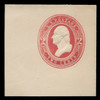 USA Scott # U 236, 1884 2c Washington, Scott Die U62 (recut), red on white - Mint Full Corner