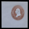 USA Scott # U 262, 1884 2c Washington, Scott Die U61, brown on blue - Mint Full Corner