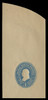 USA Scott # U 301, 1887-94 1c Franklin, Scott Die U69, blue on manila - Mint Full Corner