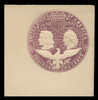 USA Scott # U 349B, 1893 2c Columbian, Scott Die U76, violet on white, Sub-Die 2 - Mint Full Corner (See Warranty)