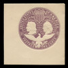 USA Scott # U 349D, 1893 2c Columbian, Scott Die U76, violet on white, Sub-Die 4 - Mint Full Corner (See Warranty)