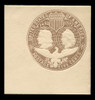 USA Scott # U 350B, 1893 5c Columbian, Scott Die U76, chocolate on white, Sub-Die 2 - Mint Full Corner (See Warranty)