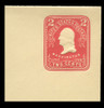 USA Scott # U 386, 1903 2c Washington, Scott Die U86, carmine on amber - Mint Full Corner (See Warranty)