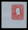 USA Scott # U 388, 1903 2c Washington, Scott Die U86, carmine on blue - Mint Full Corner (See Warranty)