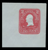 USA Scott # U 398, 1904 2c Washington, Scott Die 89 (recut), carmine on blue - Mint Full Corner (See Warranty)