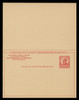 USA Scott # UY 12  Sep. 5a, 1926 3c McKinley - Mint Message-Reply Card - UNFOLDED (See Warranty)