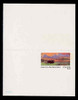 USA Scott # UY 39D, 1988 15c America the Beautiful - Buffalo & Prairie - Mint Message-Reply Card, DULL PAPER - UNFOLDED